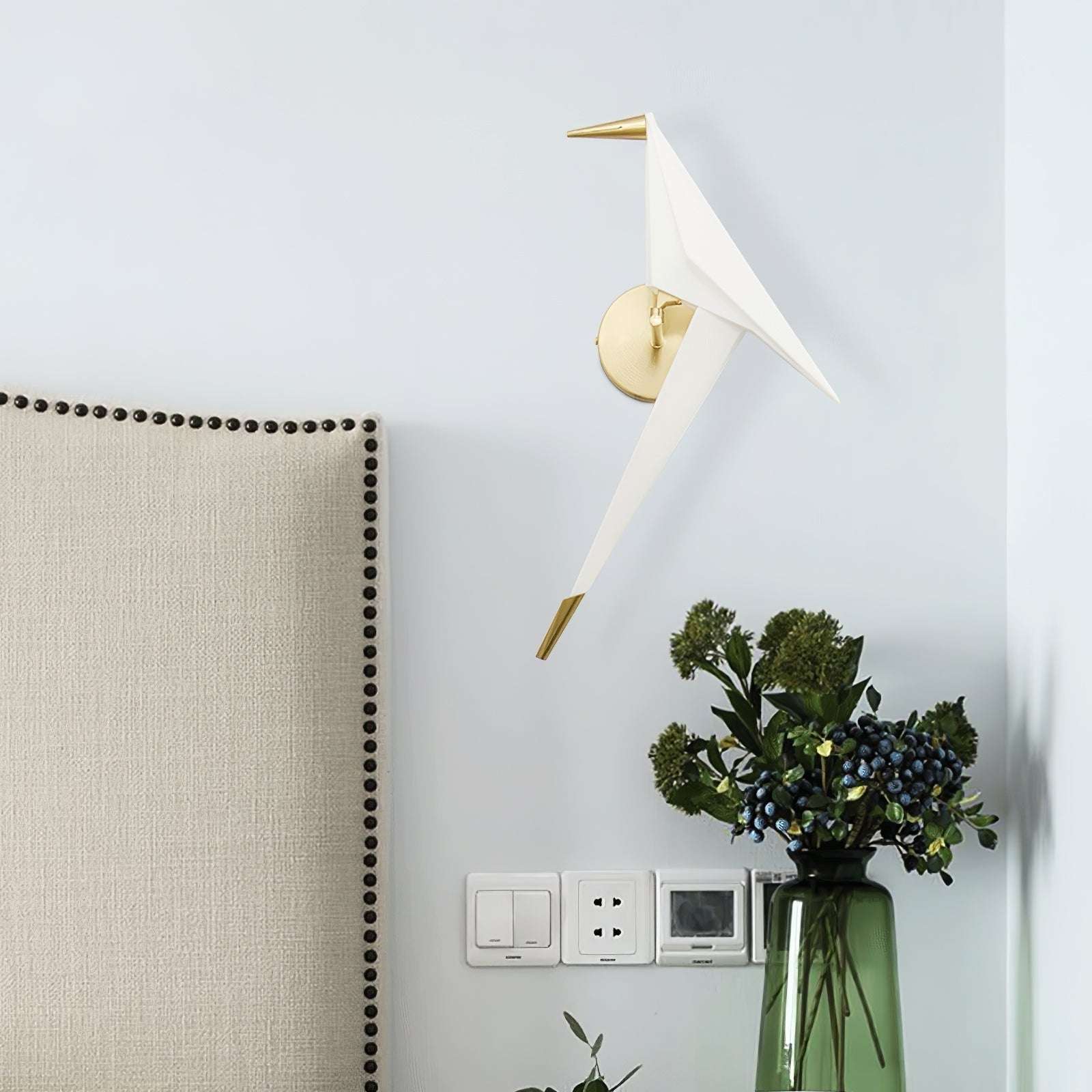 Paper Crane Wall Lamp - Blowlighting
