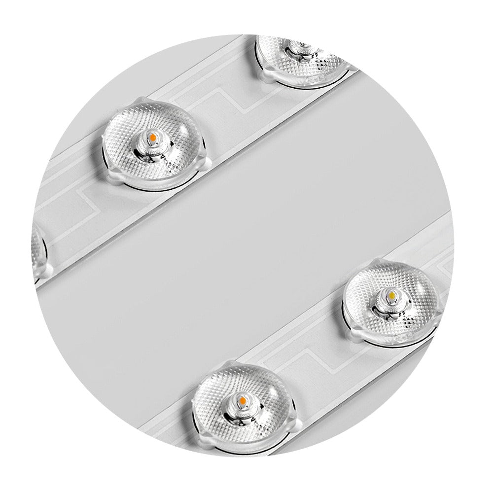 Kristy Plafonnier Moderne Rond LED Blanc/Doré/Noir Chambre à Coucher
