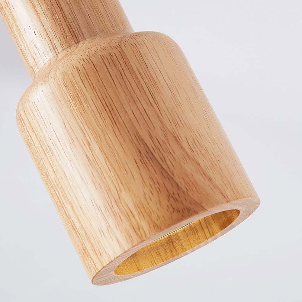Muto Cottage Installer LED Suspension Bois Cuisine/Chambre à coucher