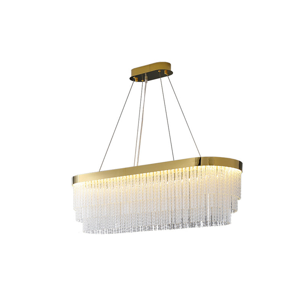 Arisha Suspension Ronde Moderne, Métal, Doré, Salon/Hôtellerie