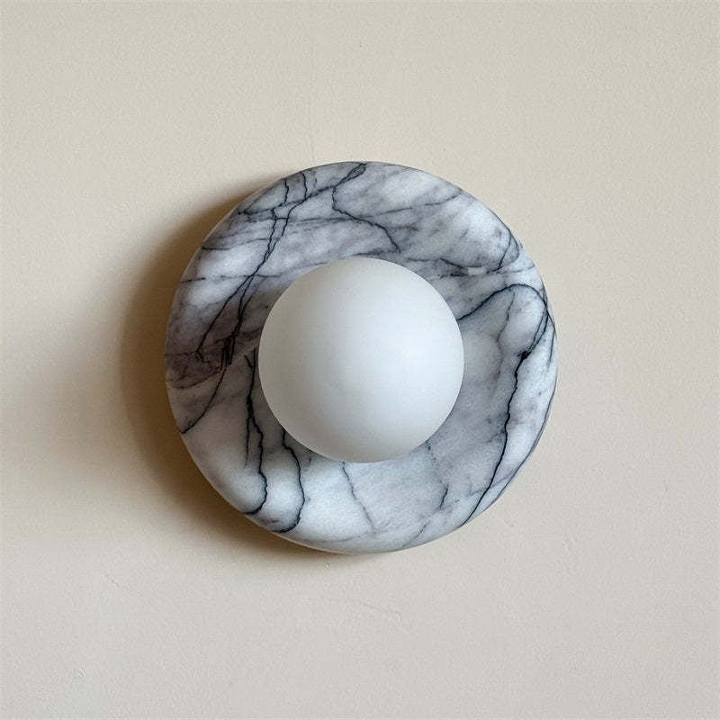 Zoraean Premium Elegance White Marble Sconce Wall Lamp - Lamp Copper