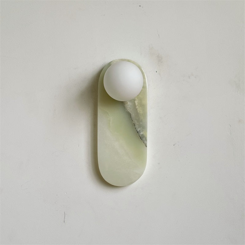 Syraeia Modern Minimalist Marble Jade Wall Lamp - Lamp Copper