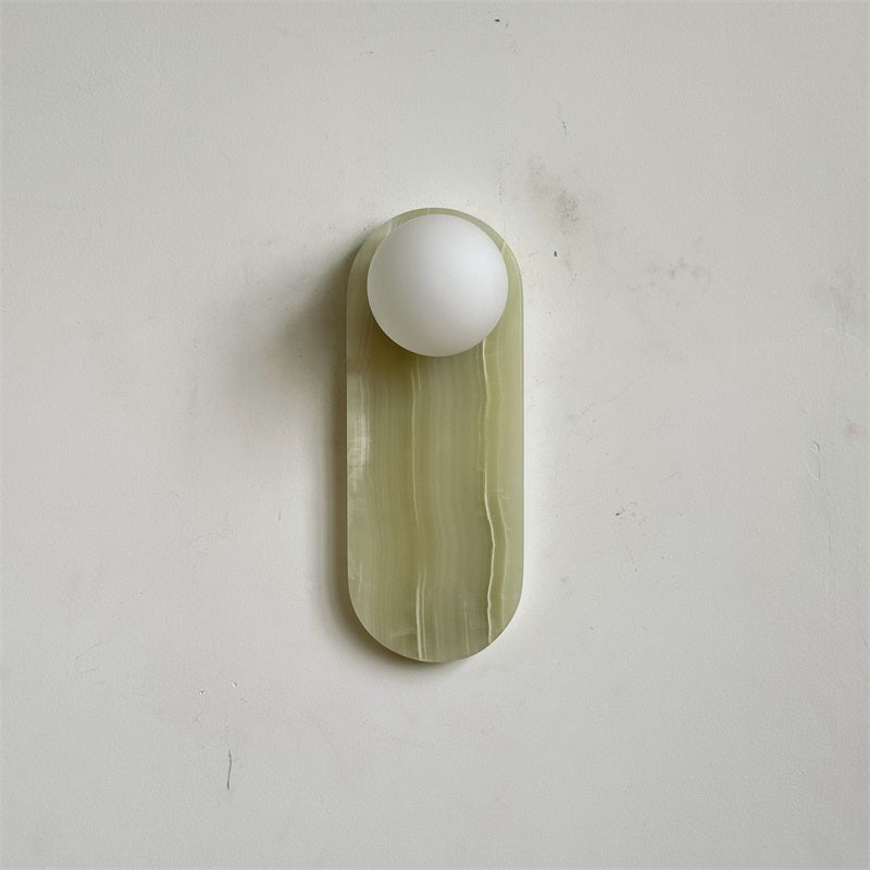 Syraeia Modern Minimalist Marble Jade Wall Lamp - Lamp Copper