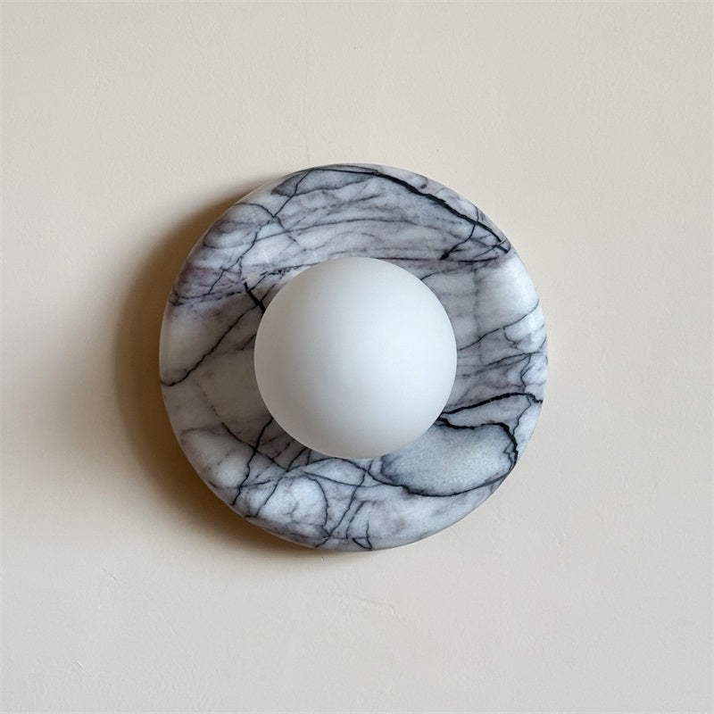 Zoraean Premium Elegance White Marble Sconce Wall Lamp - Lamp Copper