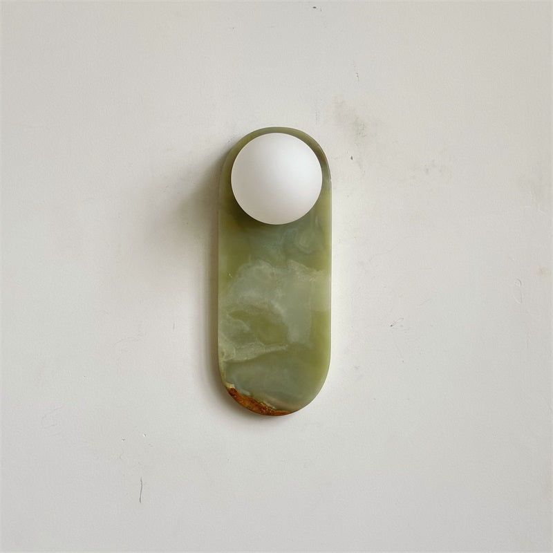 Syraeia Modern Minimalist Marble Jade Wall Lamp - Lamp Copper
