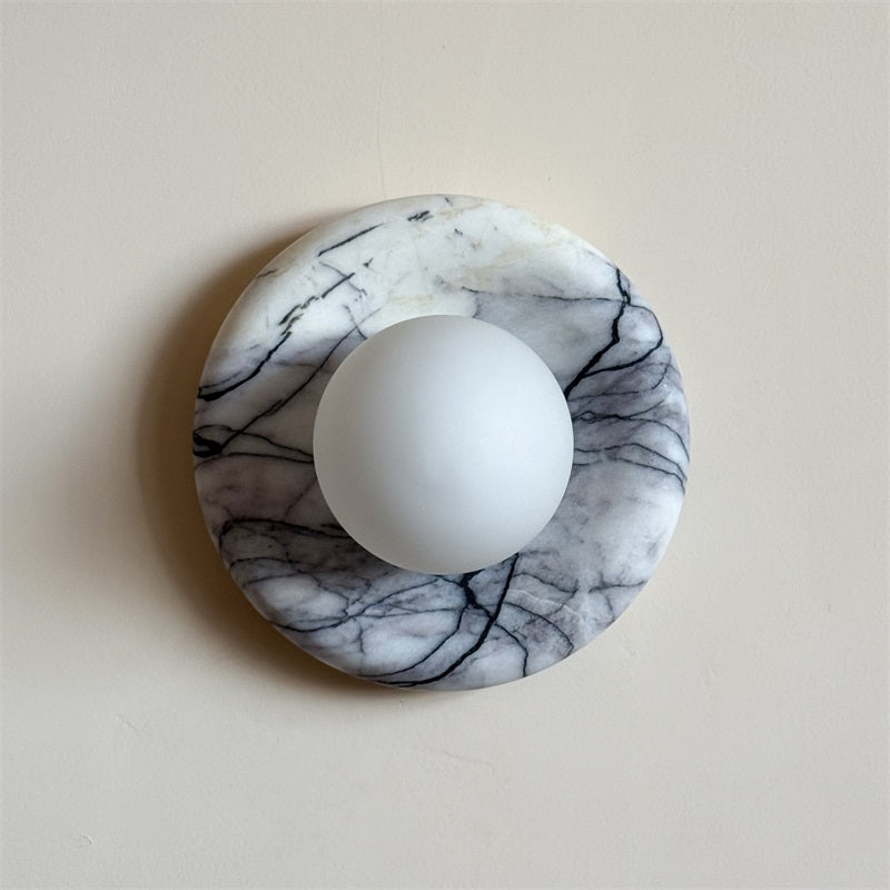 Zoraean Premium Elegance White Marble Sconce Wall Lamp - Lamp Copper