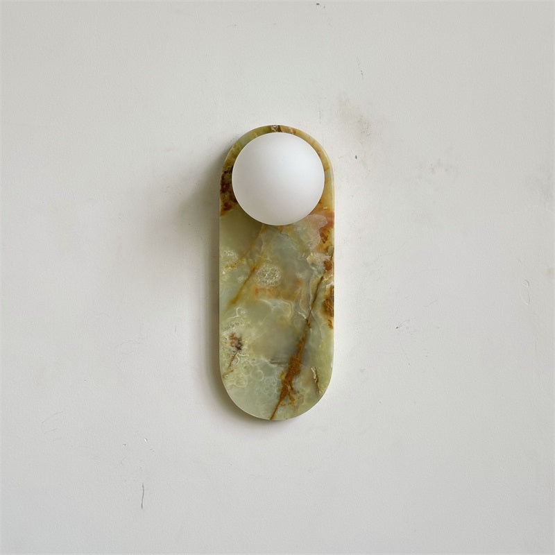 Syraeia Modern Minimalist Marble Jade Wall Lamp - Lamp Copper