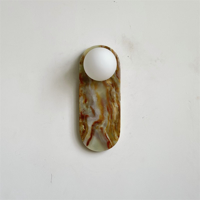 Syraeia Modern Minimalist Marble Jade Wall Lamp - Lamp Copper