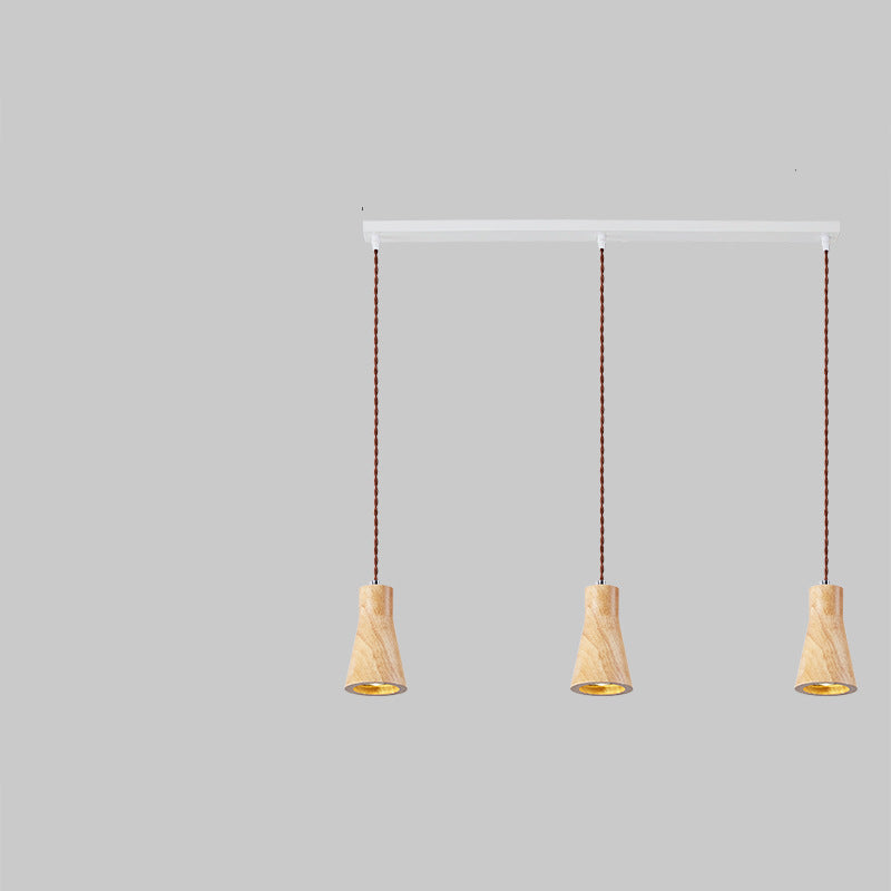 Muto Cottage Installer LED Suspension Bois Cuisine/Chambre à coucher