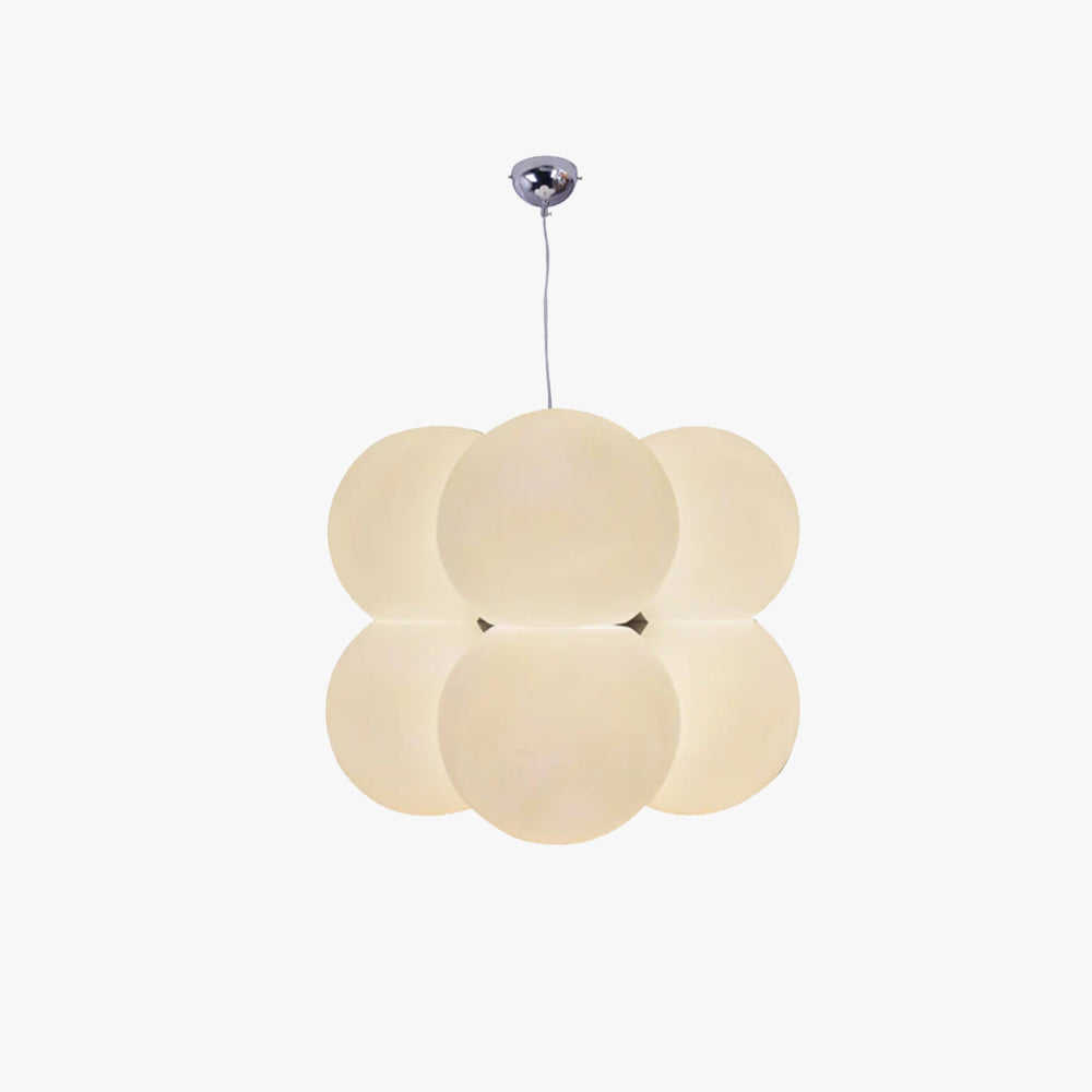 Valentina Minimaliste Sphère Suspension Blanc Métal/Acrylique Salle À Manger