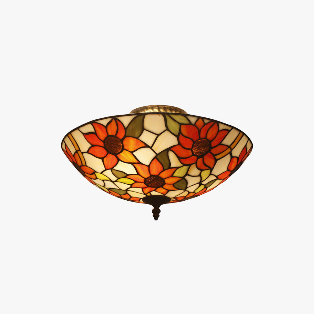Tiffany Luxe Plafonnier Tournesol Chambre À Coucher/Salon