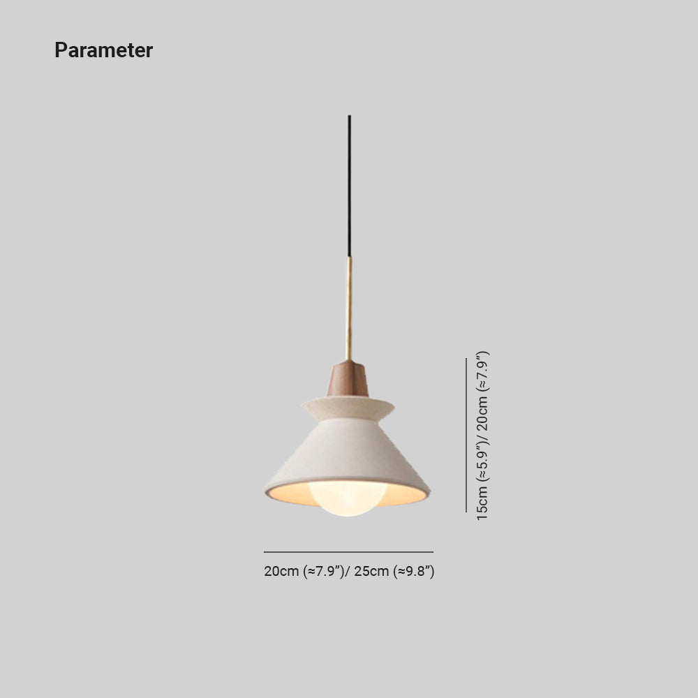Muto Moderne LED Suspension Blanc Métal Ciment Salon Chambre à Coucher