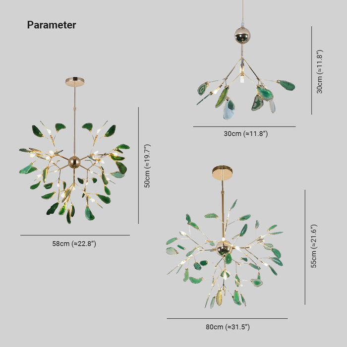Arisha Lustre Coloré Branche Feuille Design, Salon/Chambre