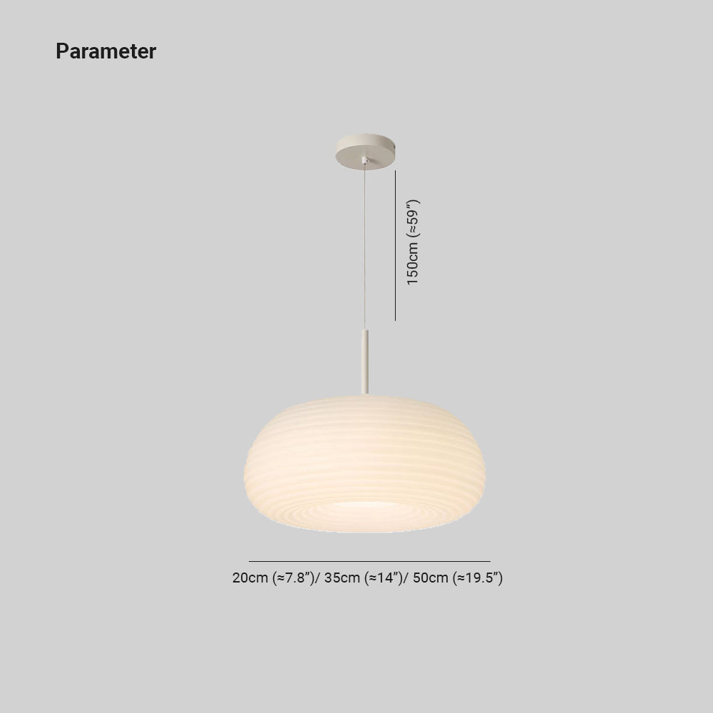 Valentina Suspension Tambour Naturelle, Blanc, Chambre