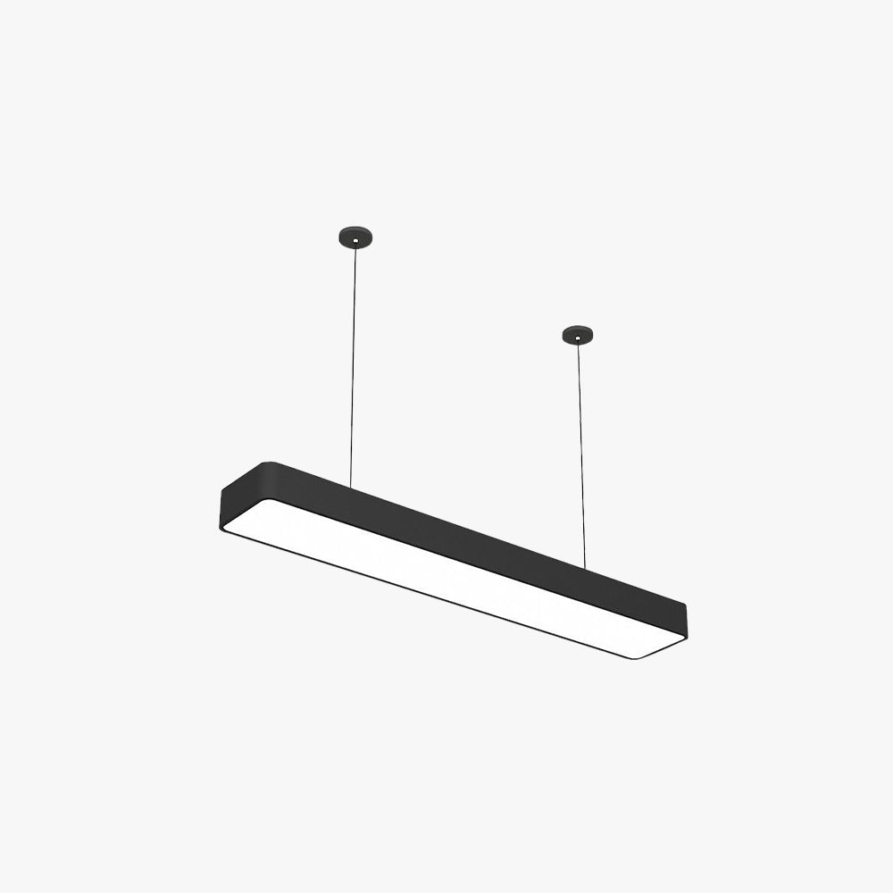 Ray Moderne Suspension Rectangulaire Noire