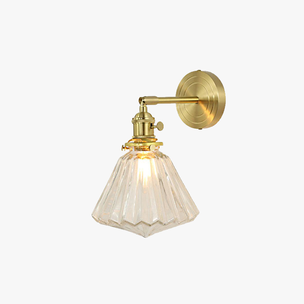 Valentina Applique Murale Boule/Fleur Luxe, Métal/Verre, Salle à Manger