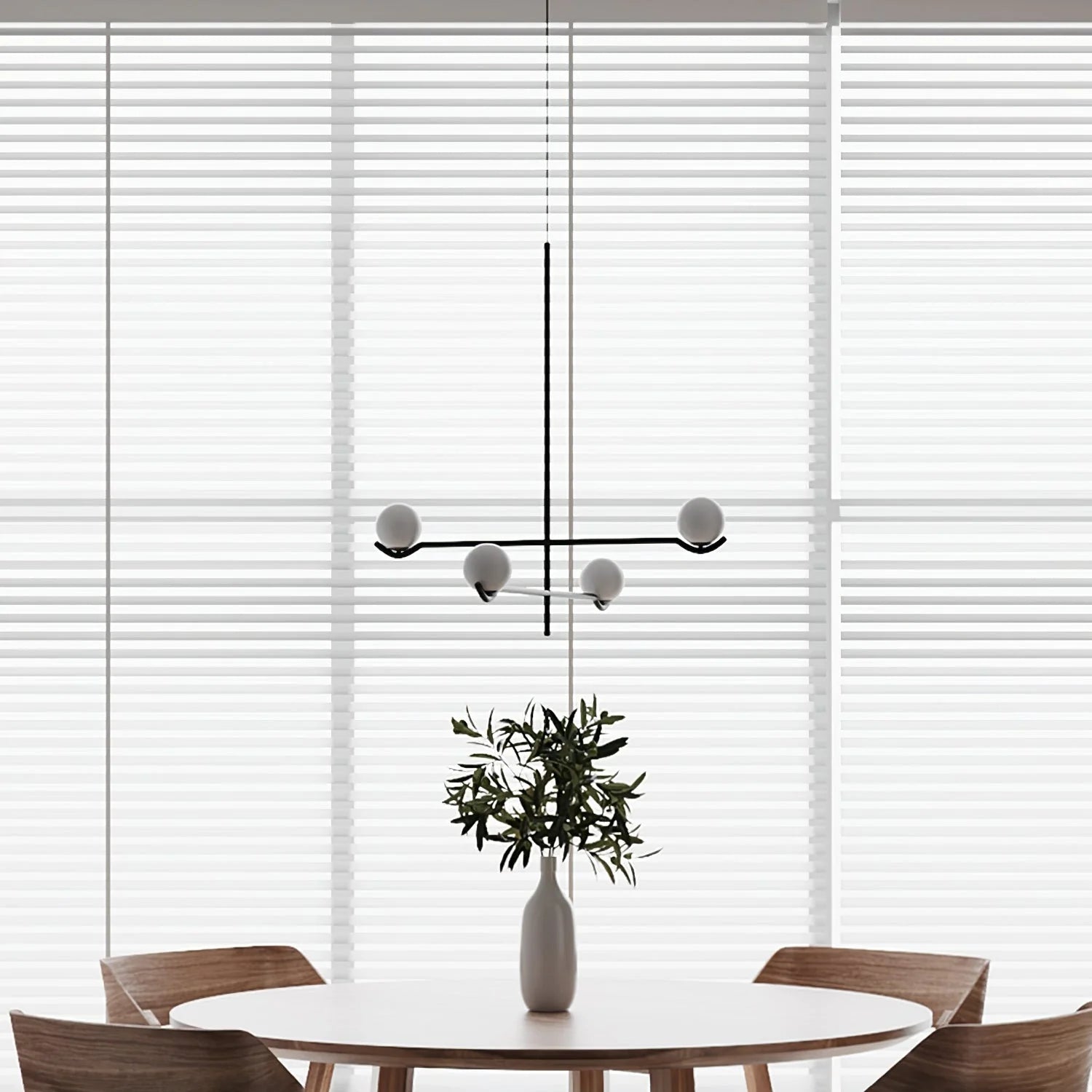 Silva Minimalism Metal Glass Pendant Light Dining Room Bedroom