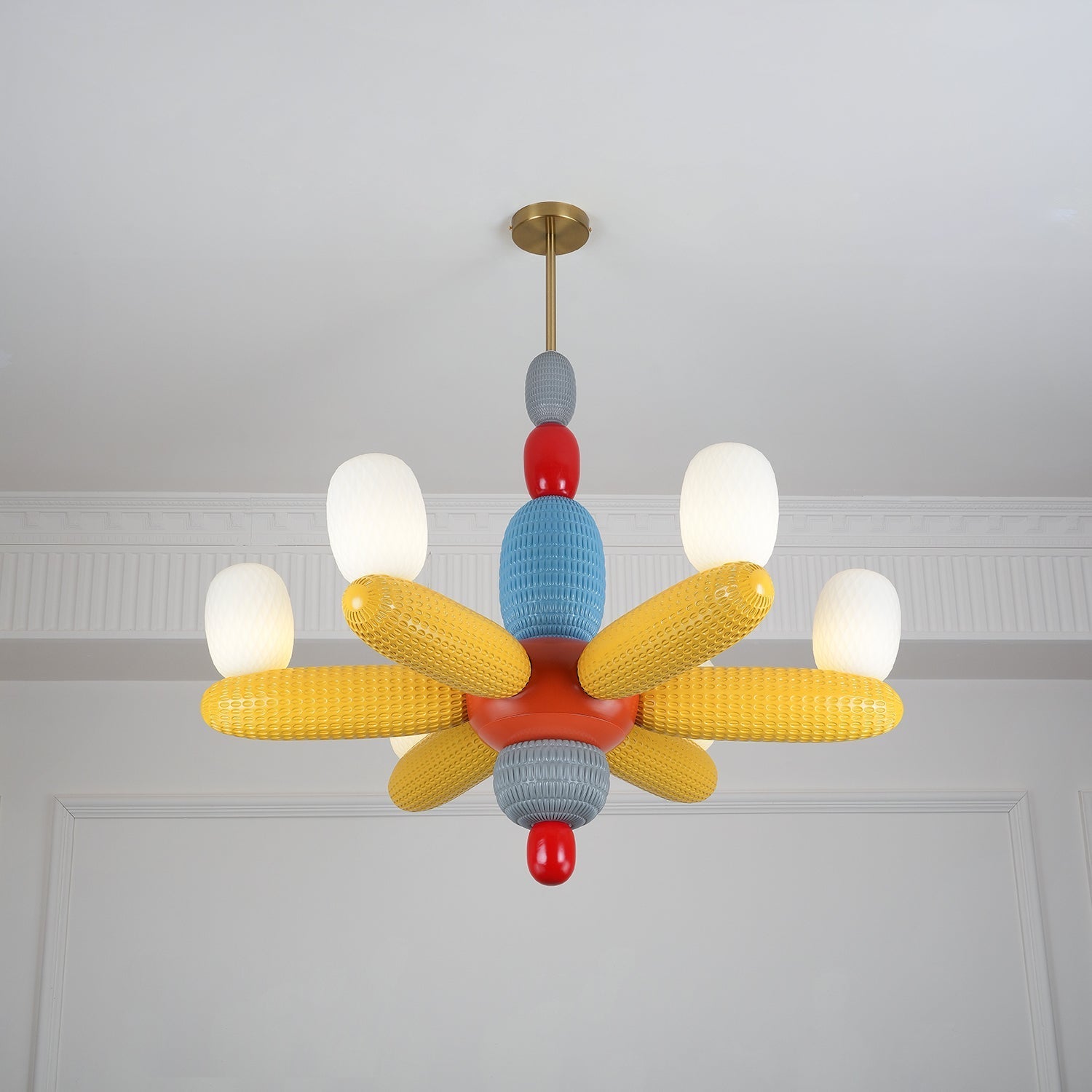 Balloons Chandelier Porcelain Modules Frosted Orbs - Letslighting