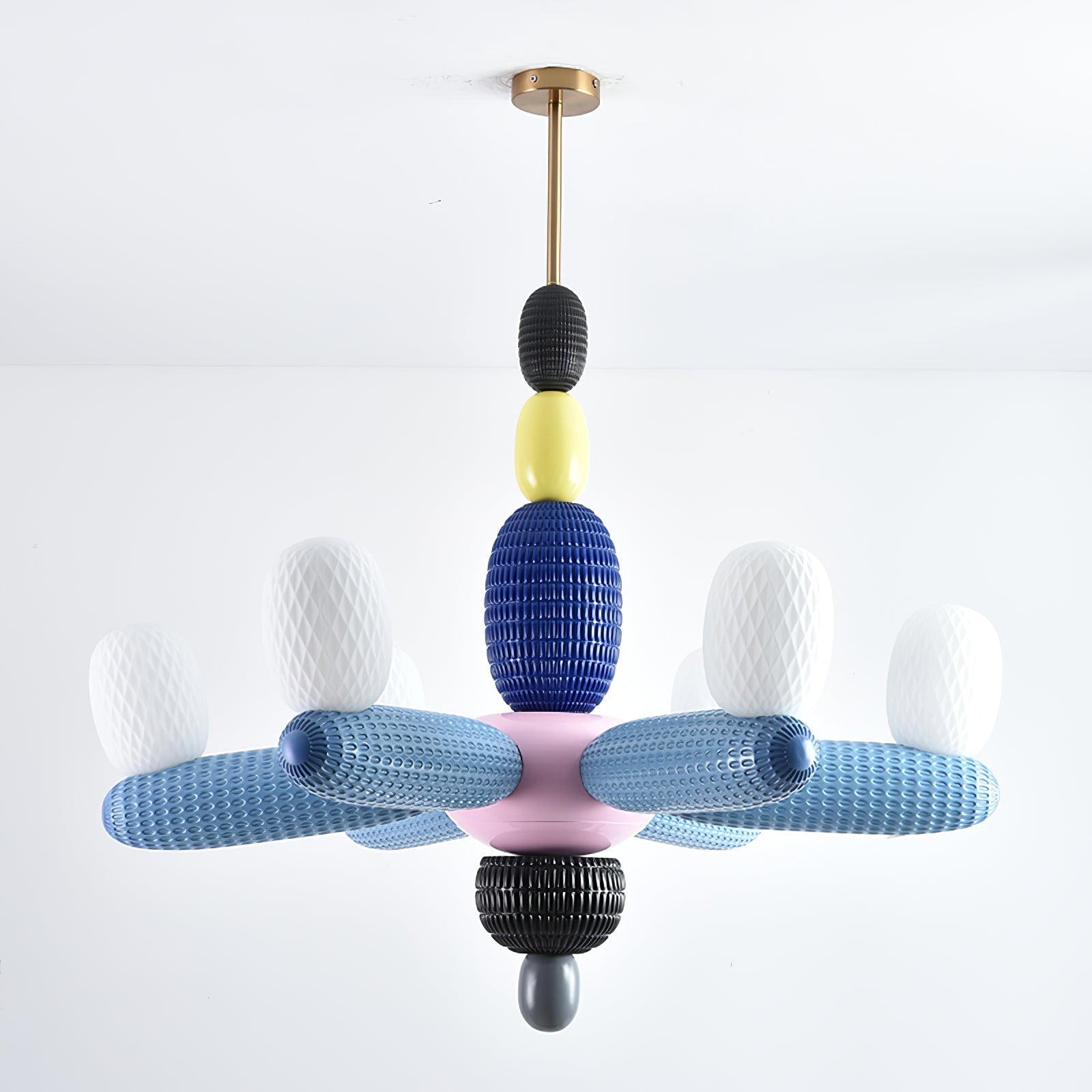 Balloons Chandelier Porcelain Modules Frosted Orbs - Letslighting