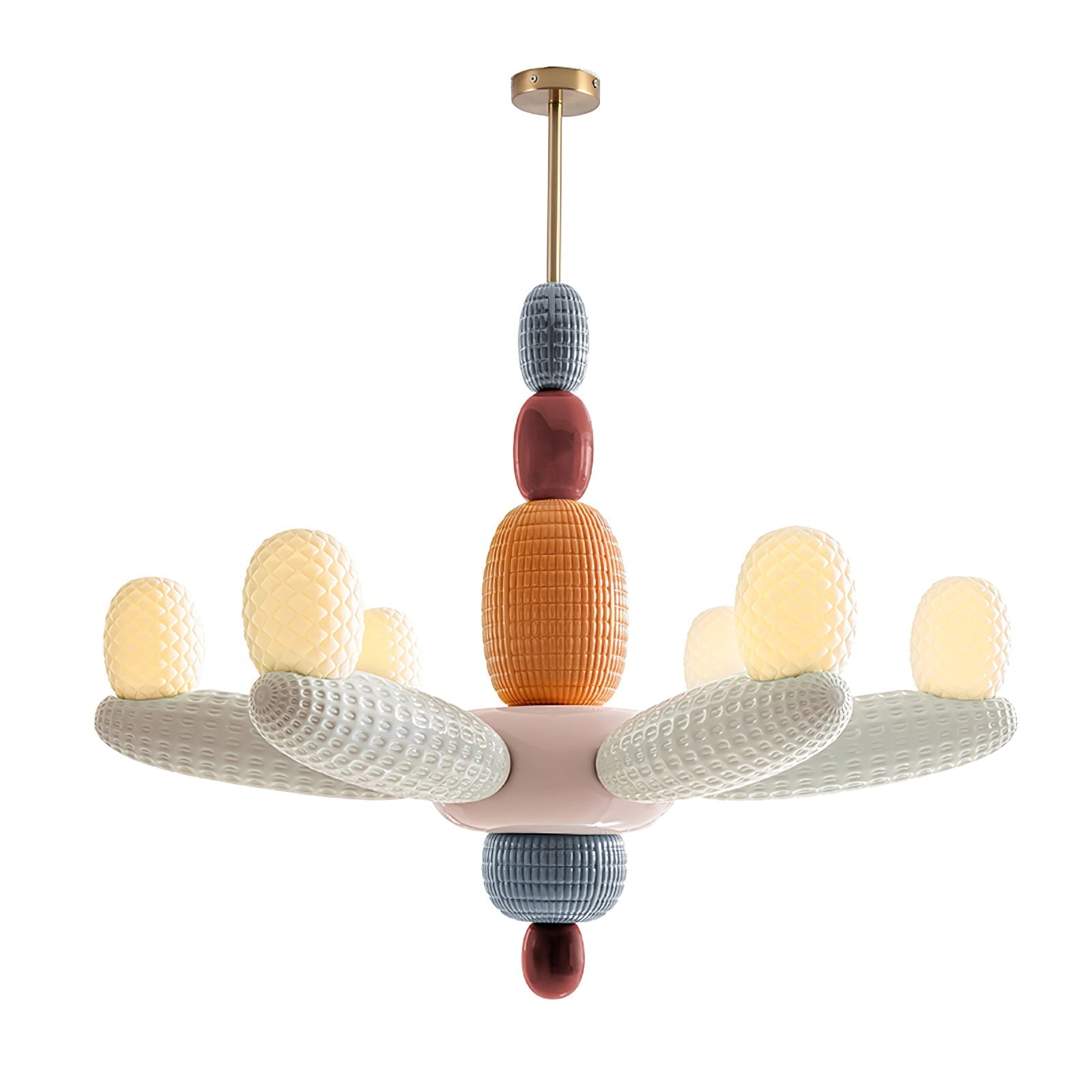 Balloons Chandelier Porcelain Modules Frosted Orbs - Letslighting