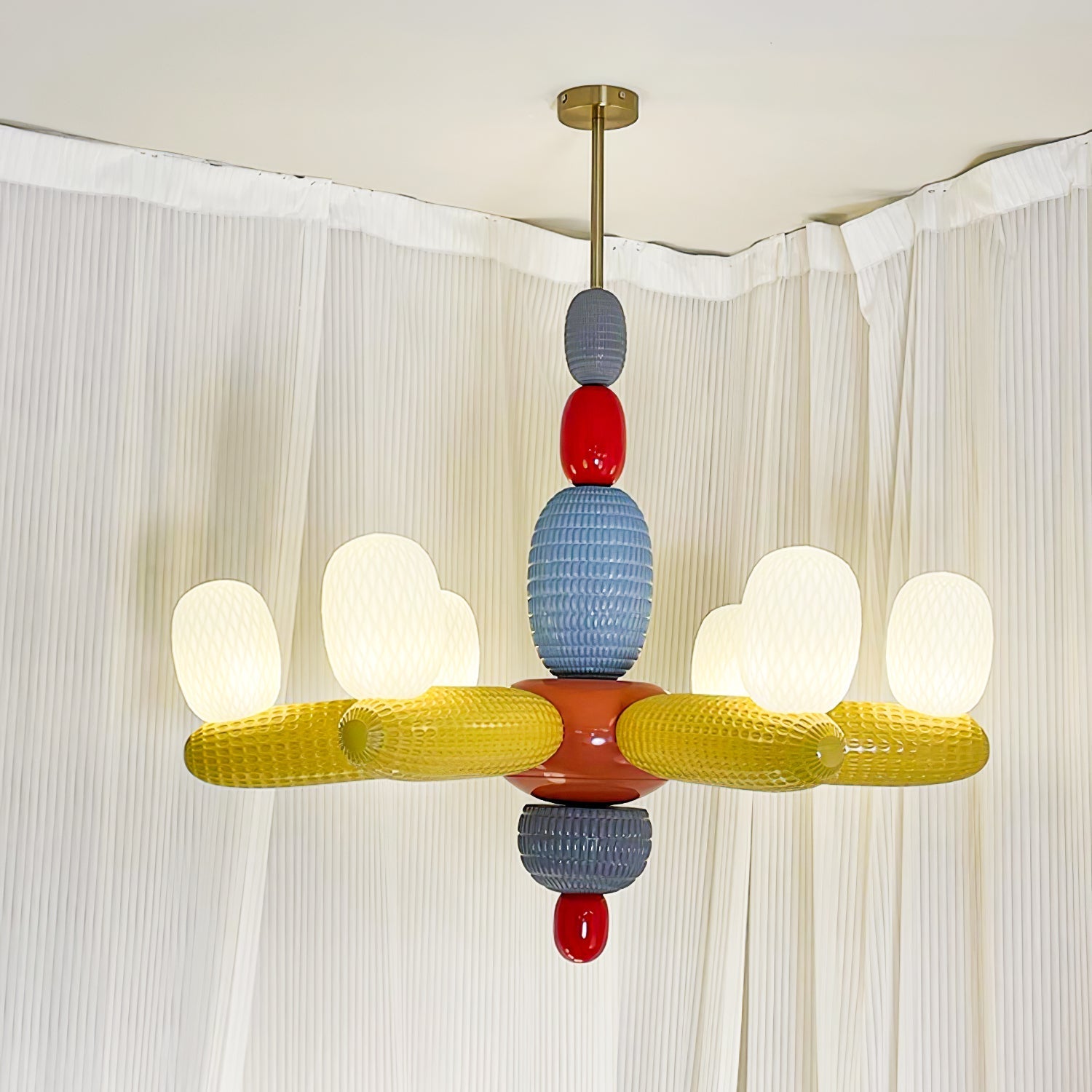 Balloons Chandelier Porcelain Modules Frosted Orbs - Letslighting