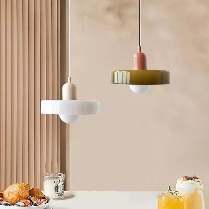 Valentina Suspension Ronde Vintage Verre Salon
