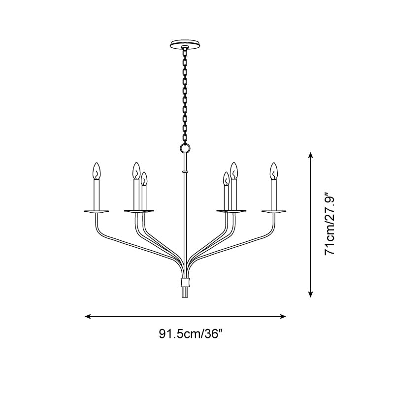 Belfair Large Chandelier - Letslighting