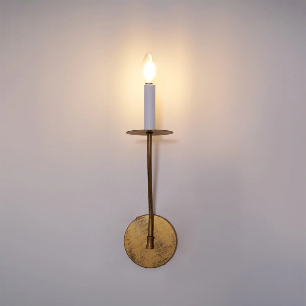 Epoch Vintage Candle Metal Wall Light Fixture Hallway Bedroom Bathroom