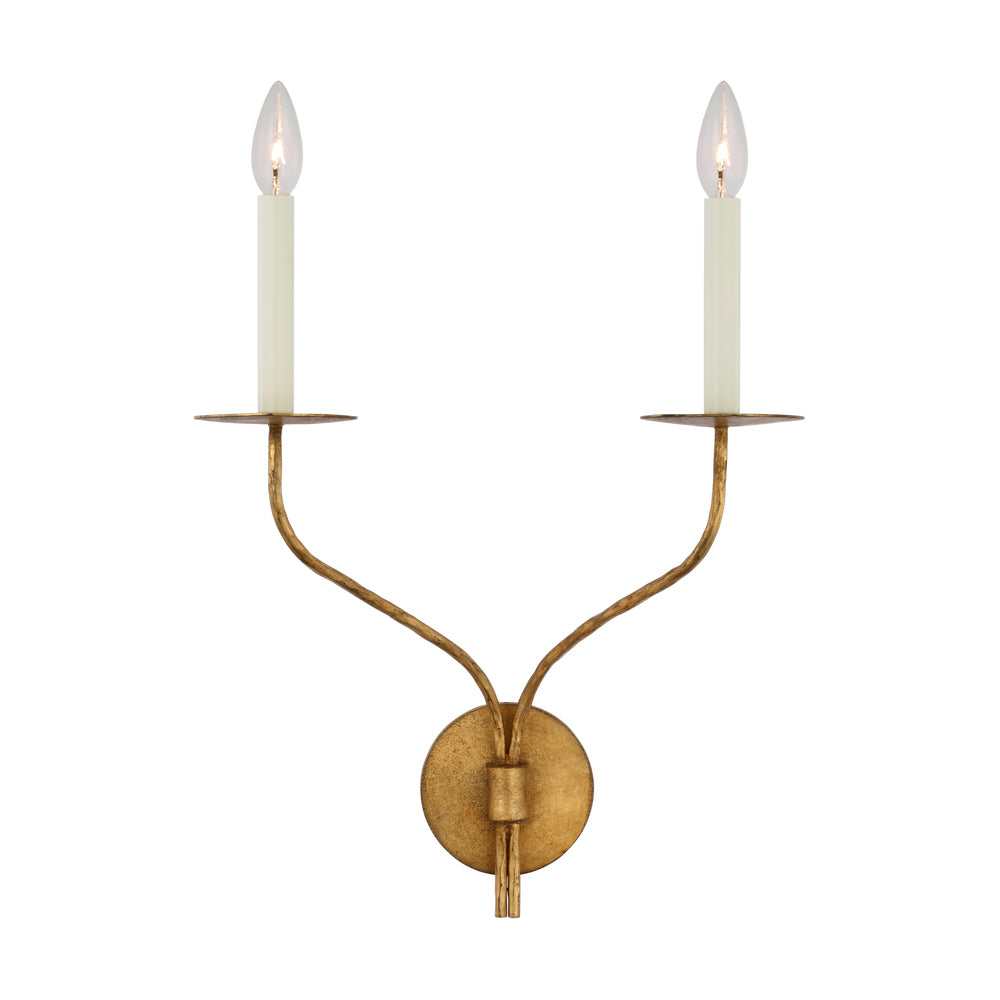 Belfair Wall Lamp Hand-Forged Dual Arms - Letslighting