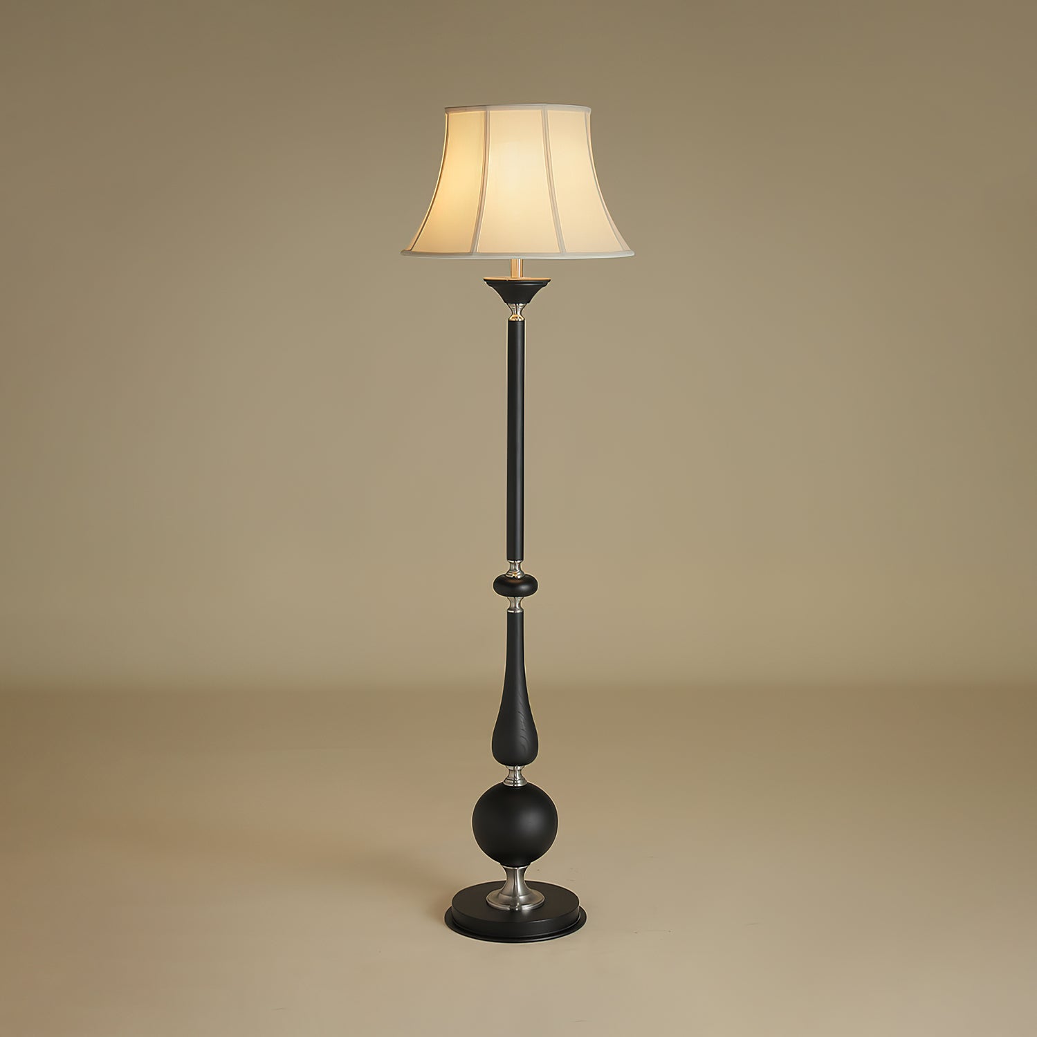 Belfort Lampadaire Classique Élégant en Tissu