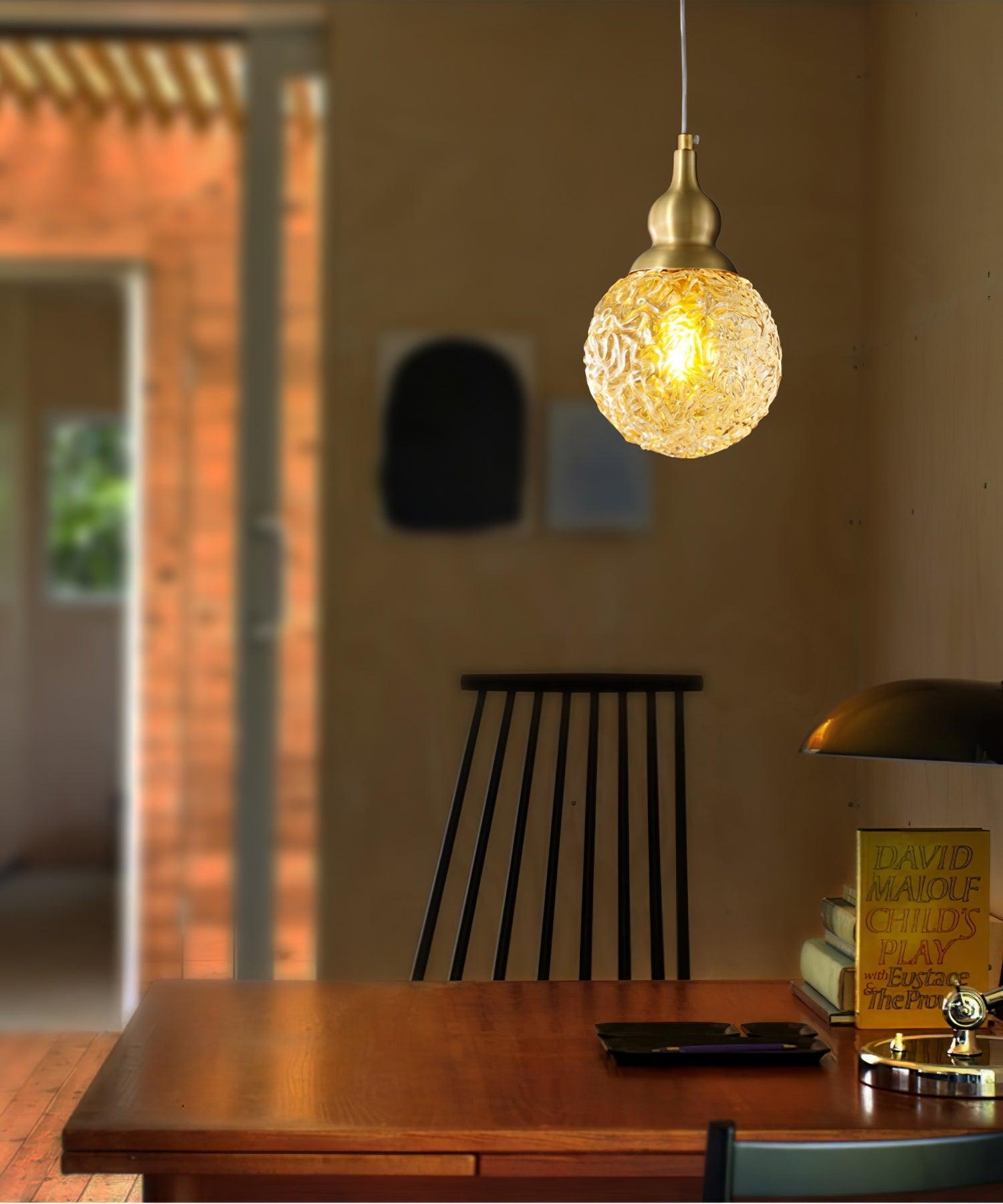 Bella Brass Pendant Light - Blowlighting