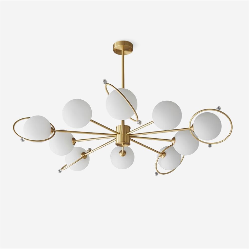 Astra Brass Chandelier Mulit-Head - Letslighting