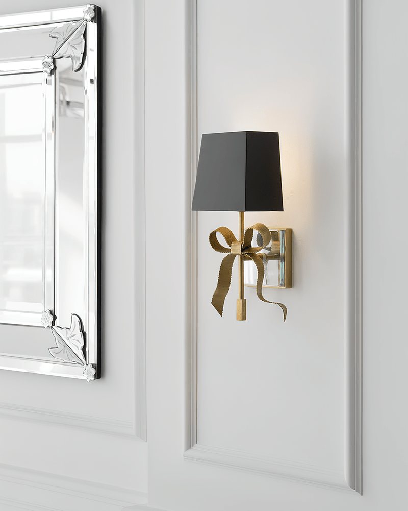 Belle Applique Murale Élégante en Tissu Nœud