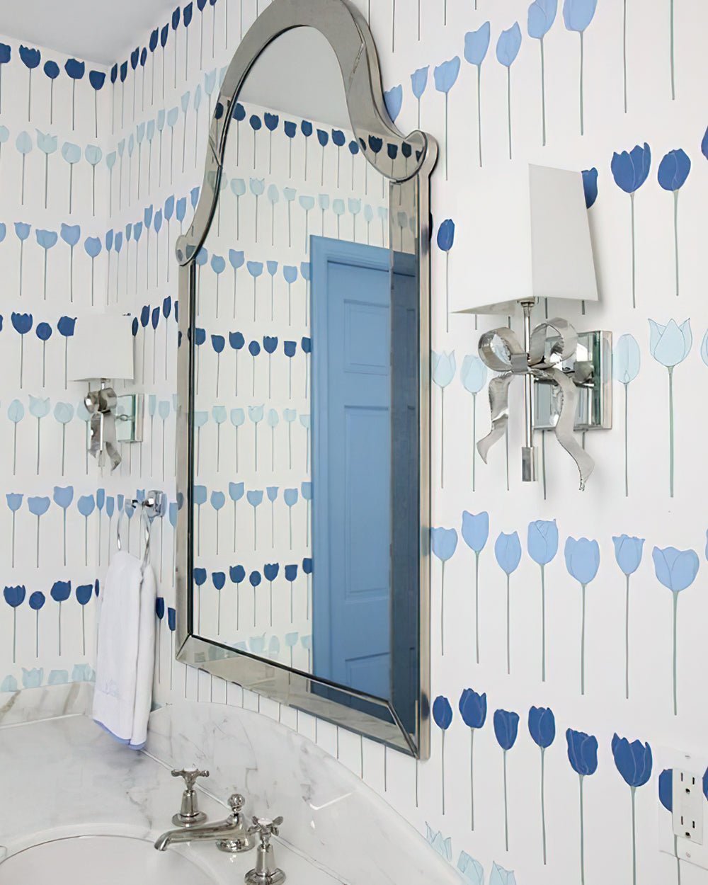 Belle Applique Murale Élégante en Tissu Nœud