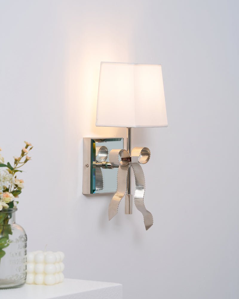 Belle Applique Murale Élégante en Tissu Nœud