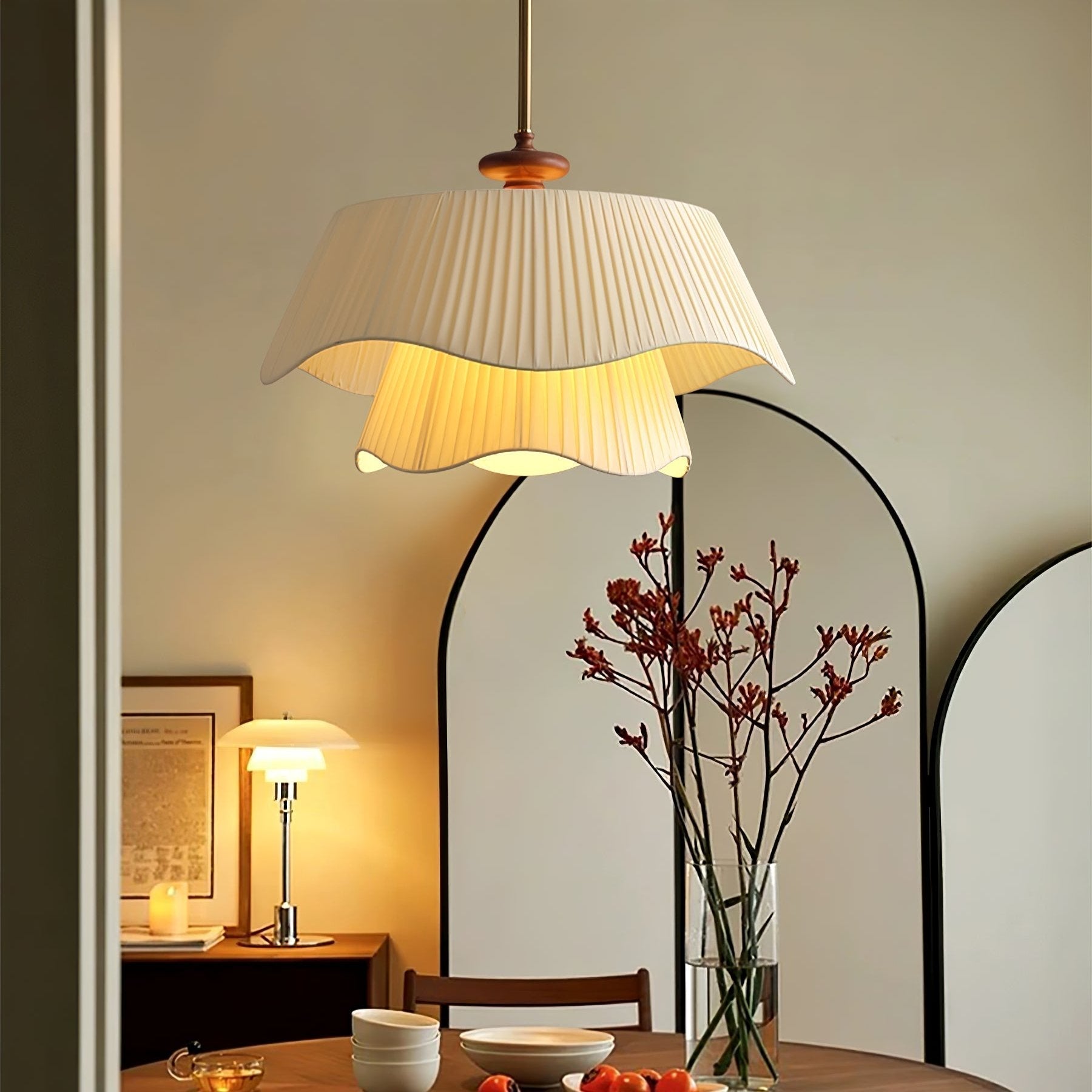 Aphais Premium Elegance Wood Metal Pendant Lamp - Blowlighting