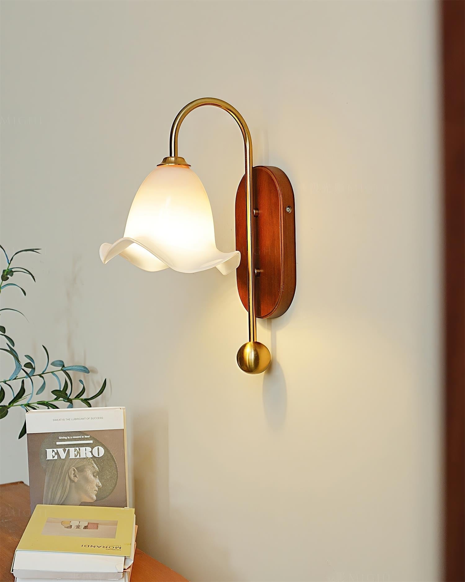 Bellora Wall Lamp Hand-Blown Floral Glass - Letslighting