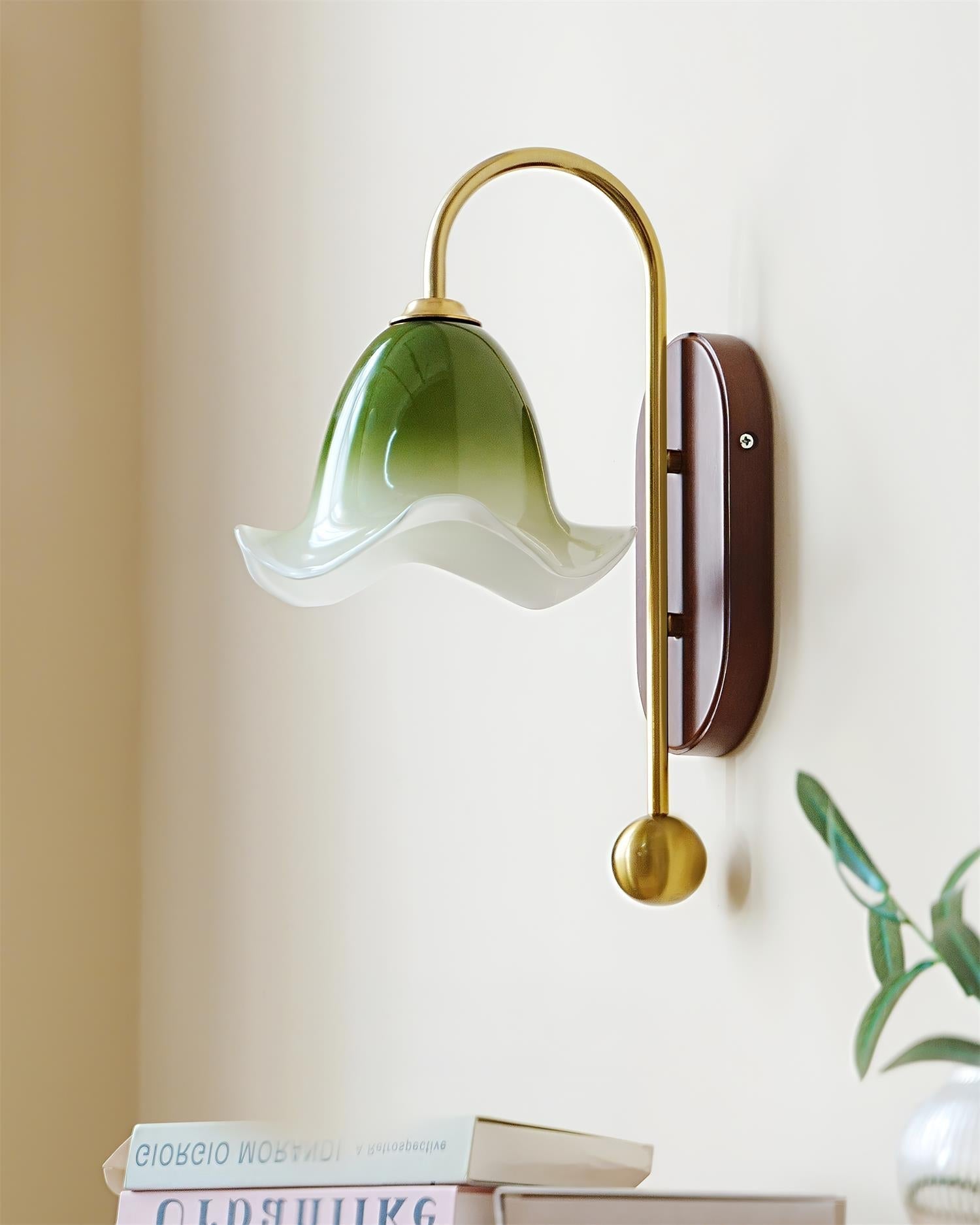 Bellora Wall Lamp Hand-Blown Floral Glass - Letslighting