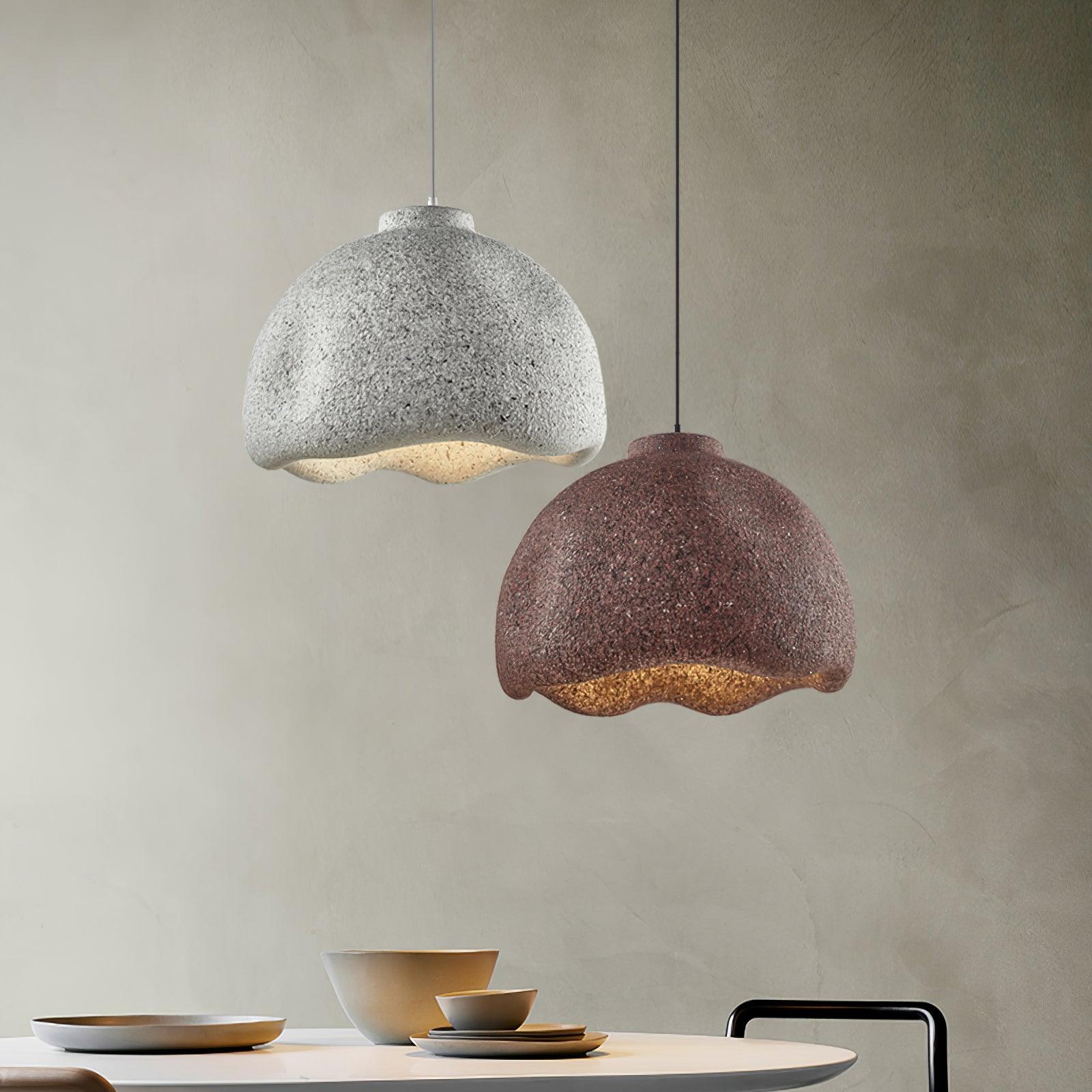 Icarila Modern Minimalist Speckled Metal Plastic Pendant Lamp - Blowlighting