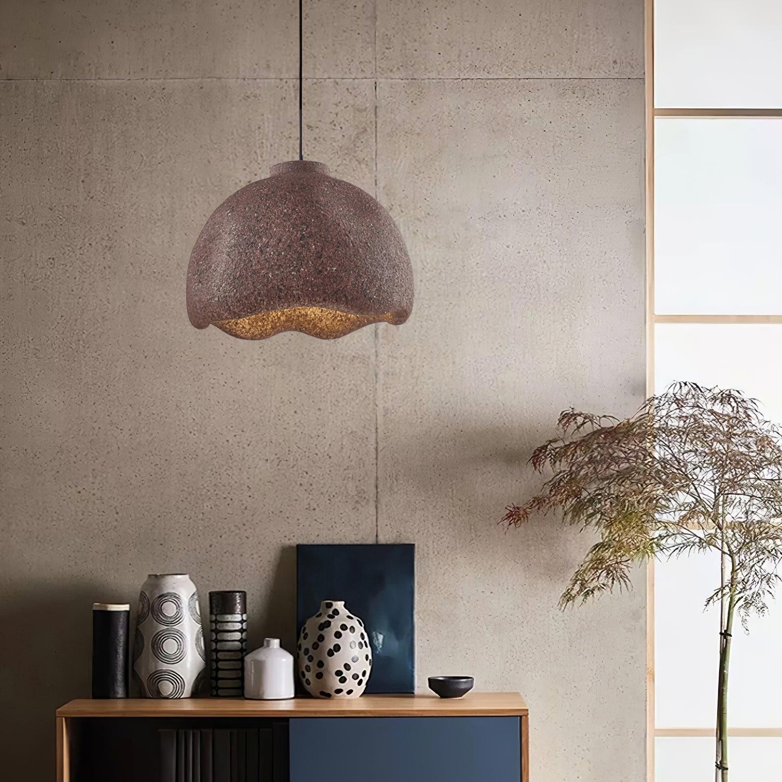 Icarila Modern Minimalist Speckled Metal Plastic Pendant Lamp - Blowlighting