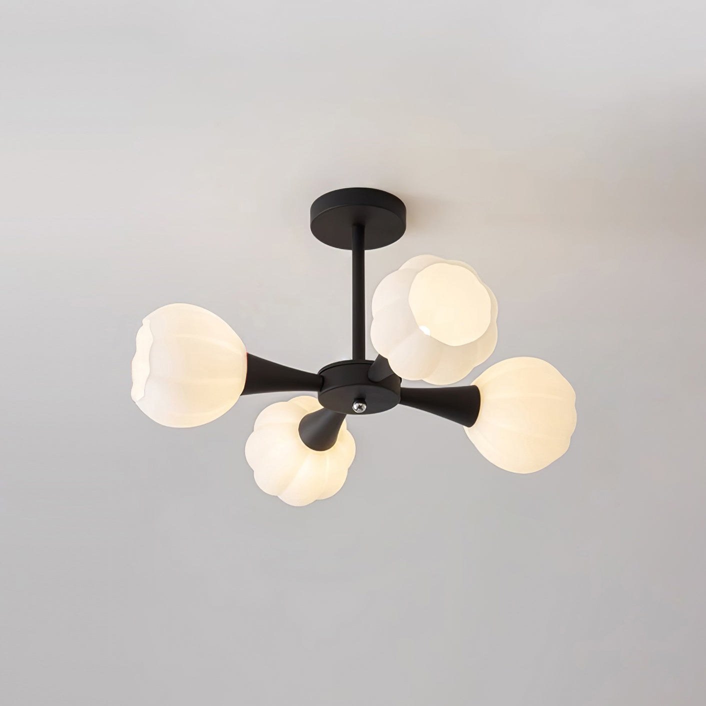Bethel Rustic Pumpkin Chandelier - Letslighting