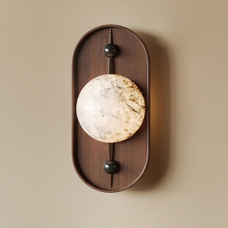 Gloruvyu Individual Creativity Metal Alabaster Wall Lamp - Lamp Copper
