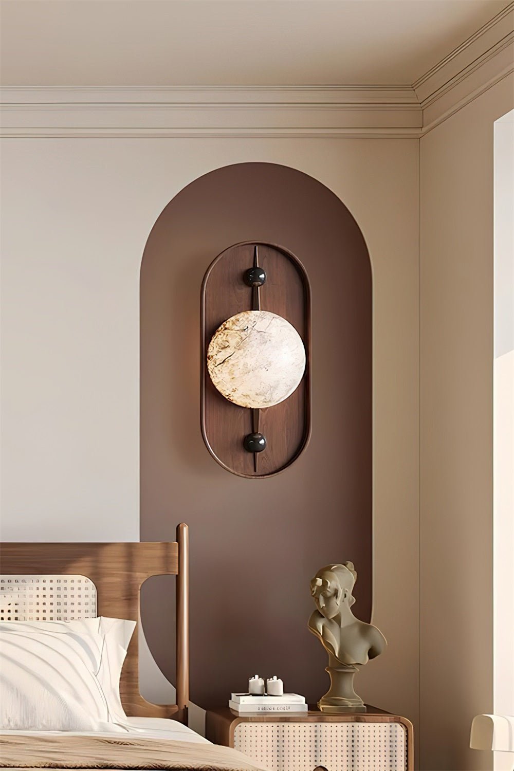 Mylaearae Orb Alabaster Wall Light - Blowlighting
