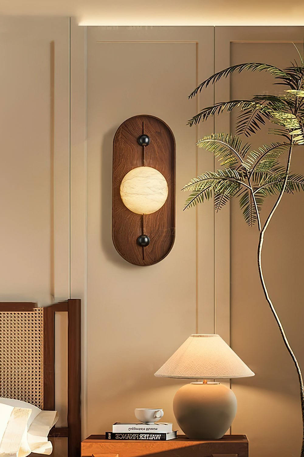 Mylaearae Orb Alabaster Wall Light - Blowlighting