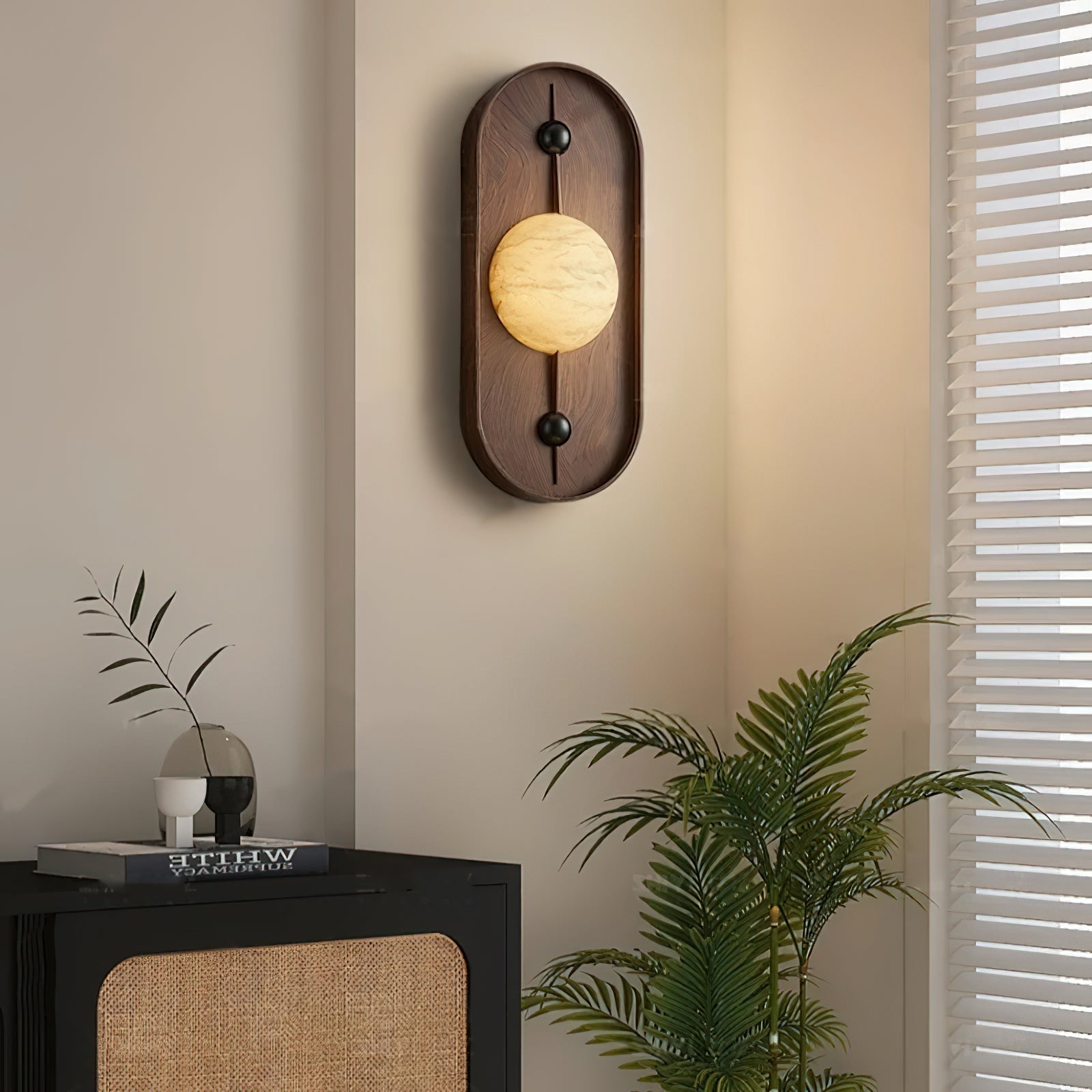 Gloruvyu Individual Creativity Metal Alabaster Wall Lamp - Lamp Copper