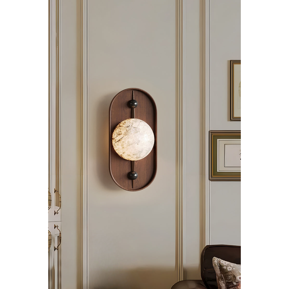 Gloruvyu Individual Creativity Metal Alabaster Wall Lamp - Lamp Copper