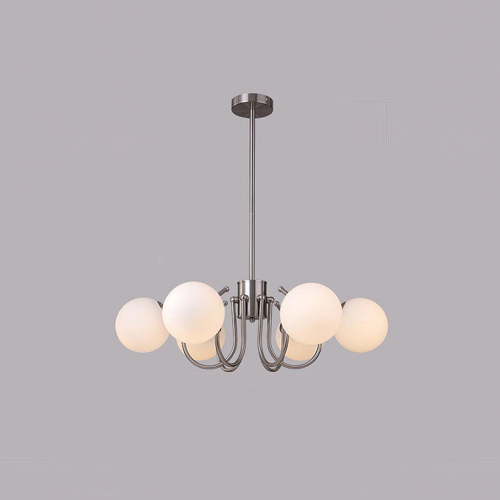 Aurora Chandelier Globe Chrome Modern - Blowlighting