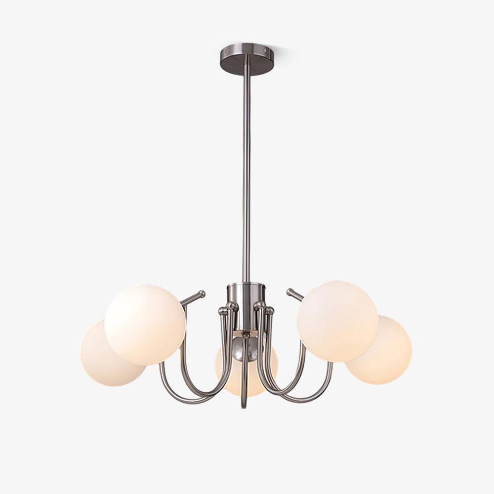 Aurora Chandelier Globe Chrome Modern - Blowlighting