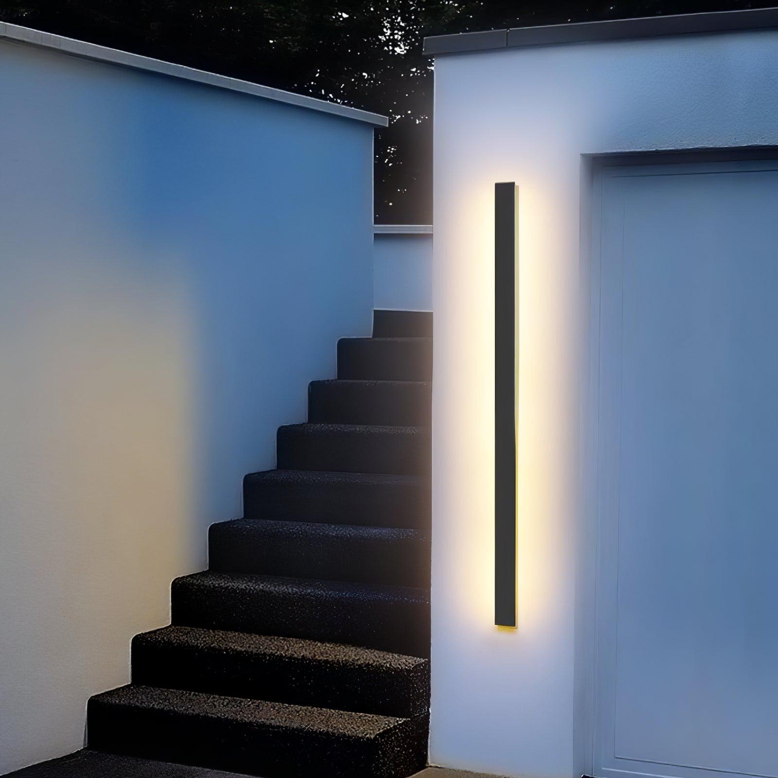 Long Strip Solar Outdoor Sconce - Blowlighting