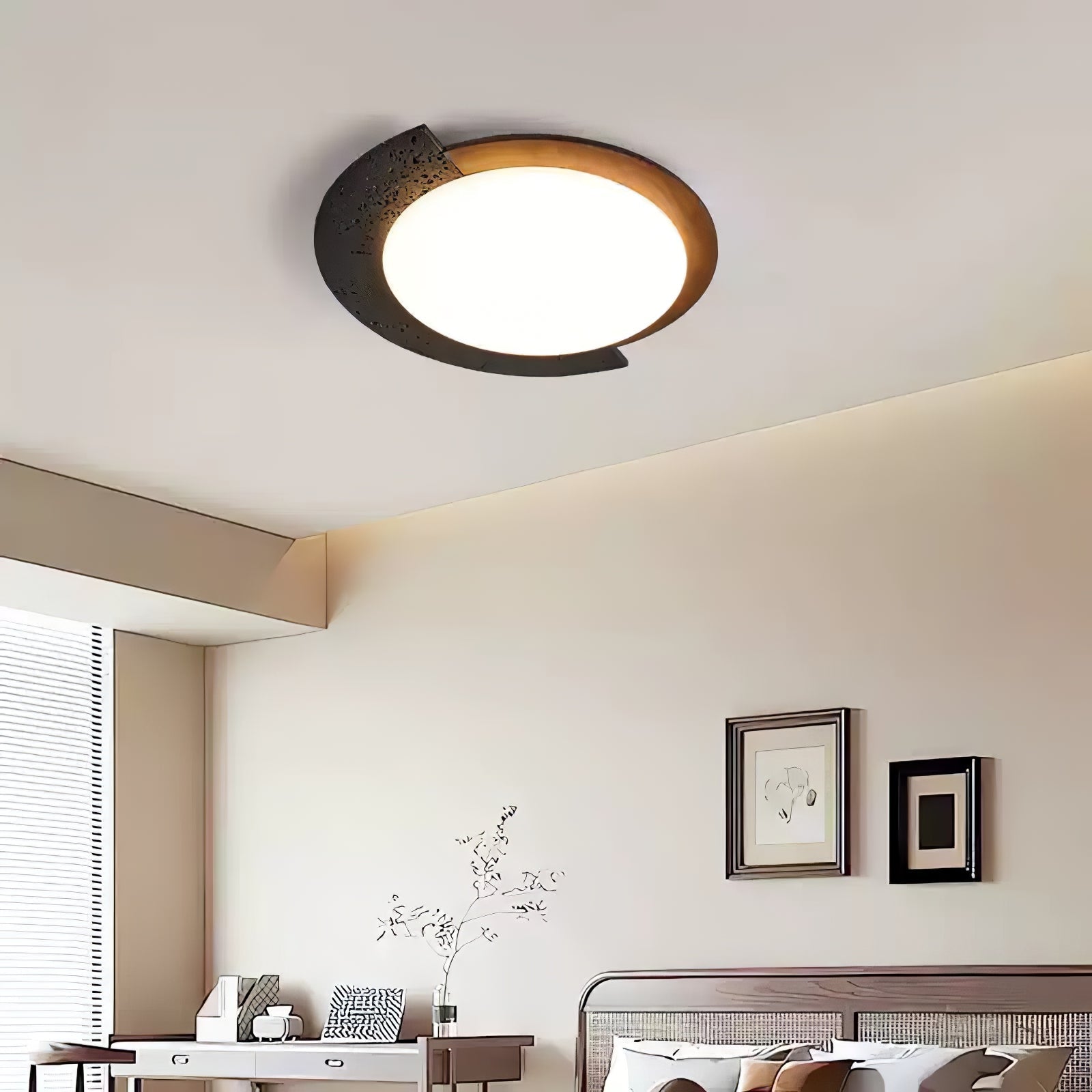 Ulvinor Asymmetrical Travertine Ceiling Light - Letslighting
